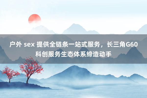 户外 sex 提供全链条一站式服务，长三角G60科创服务生态体系缔造动手